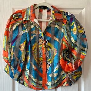 AKIRA Multicolor Bold Blouse